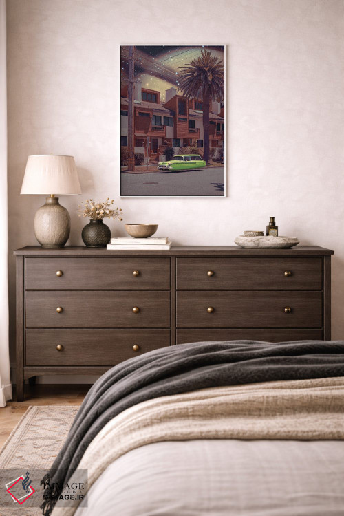 تابلو دکوراتیو "روستای فضایی" اثر یوناس لوس - D1W