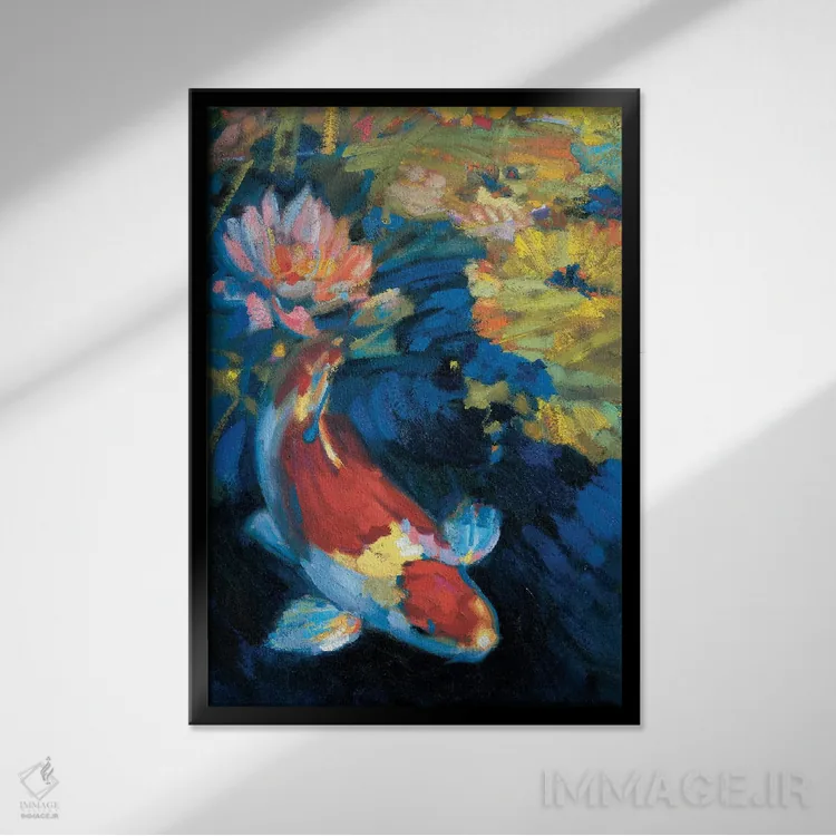 تابلو دکوراتیو "آرامش آسیایی I" اثر لیف استلوند - نمای قابدار مشکی