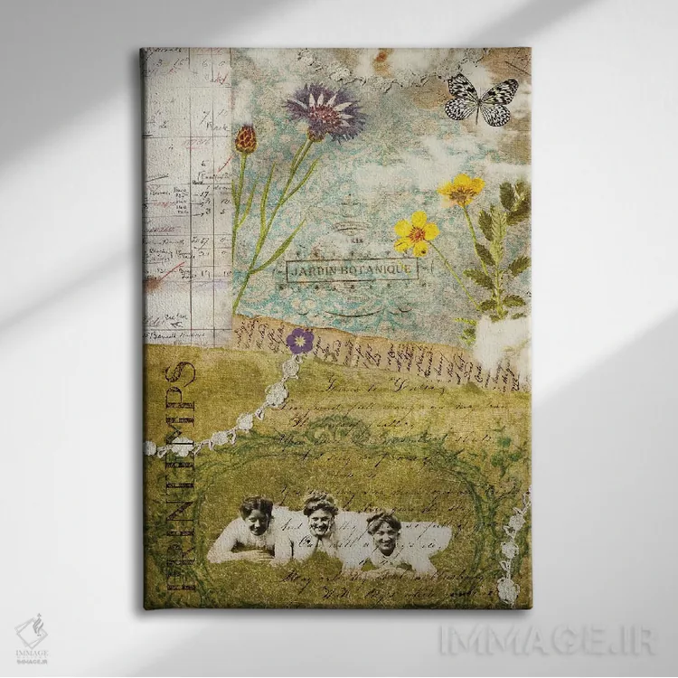 تابلو دکوراتیو "زن پاریسی V" اثر سندی لوید - نمای روبهرو روی دیوار