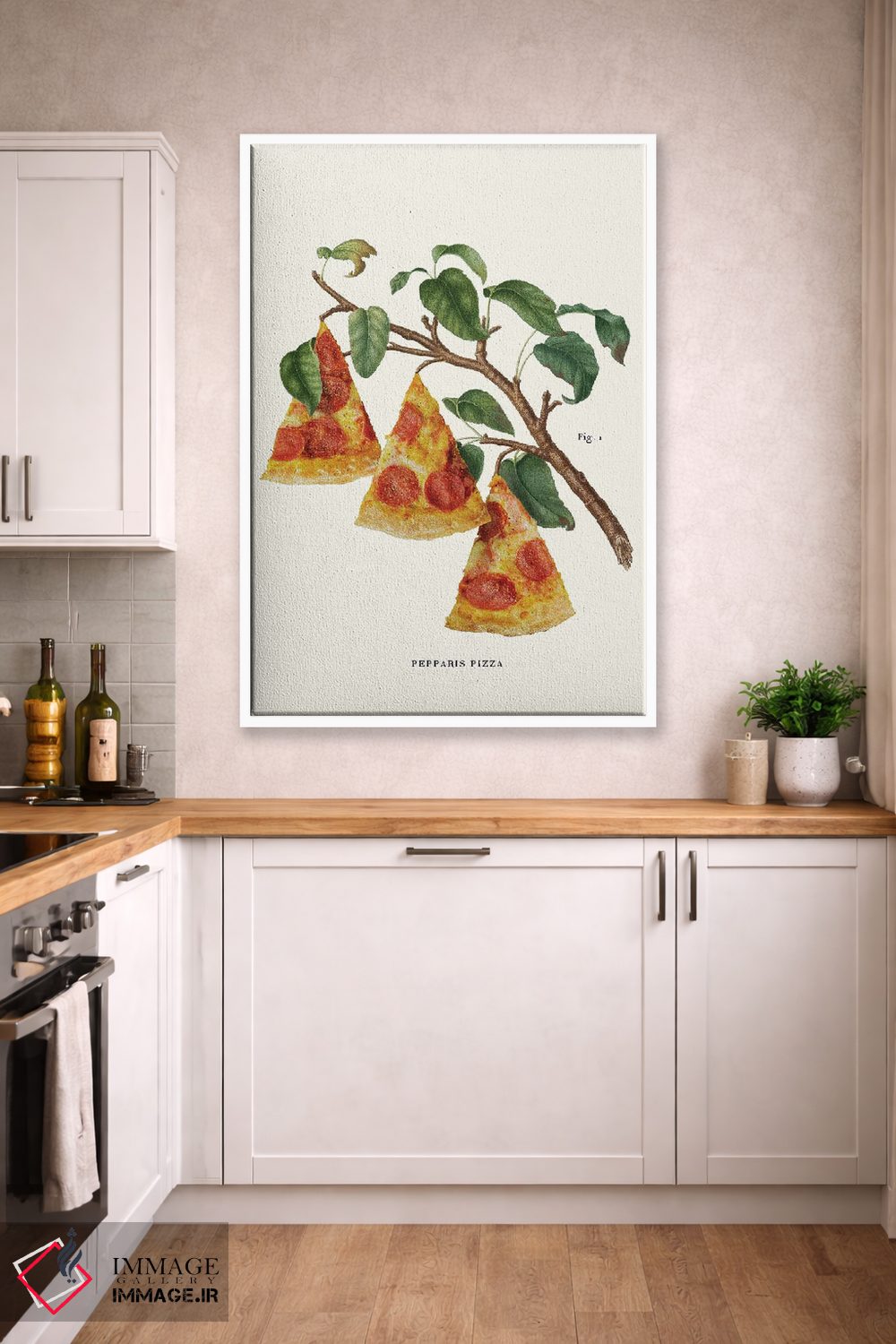 تابلو دکوراتیو "کارخانه پیتزا" اثر یوناس لوس - D3W