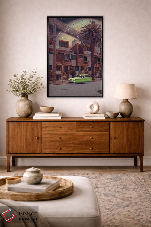 تابلو دکوراتیو "روستای فضایی" اثر یوناس لوس - D4B