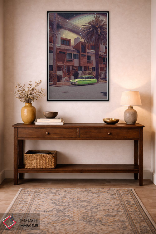 تابلو دکوراتیو "روستای فضایی" اثر یوناس لوس - D5B