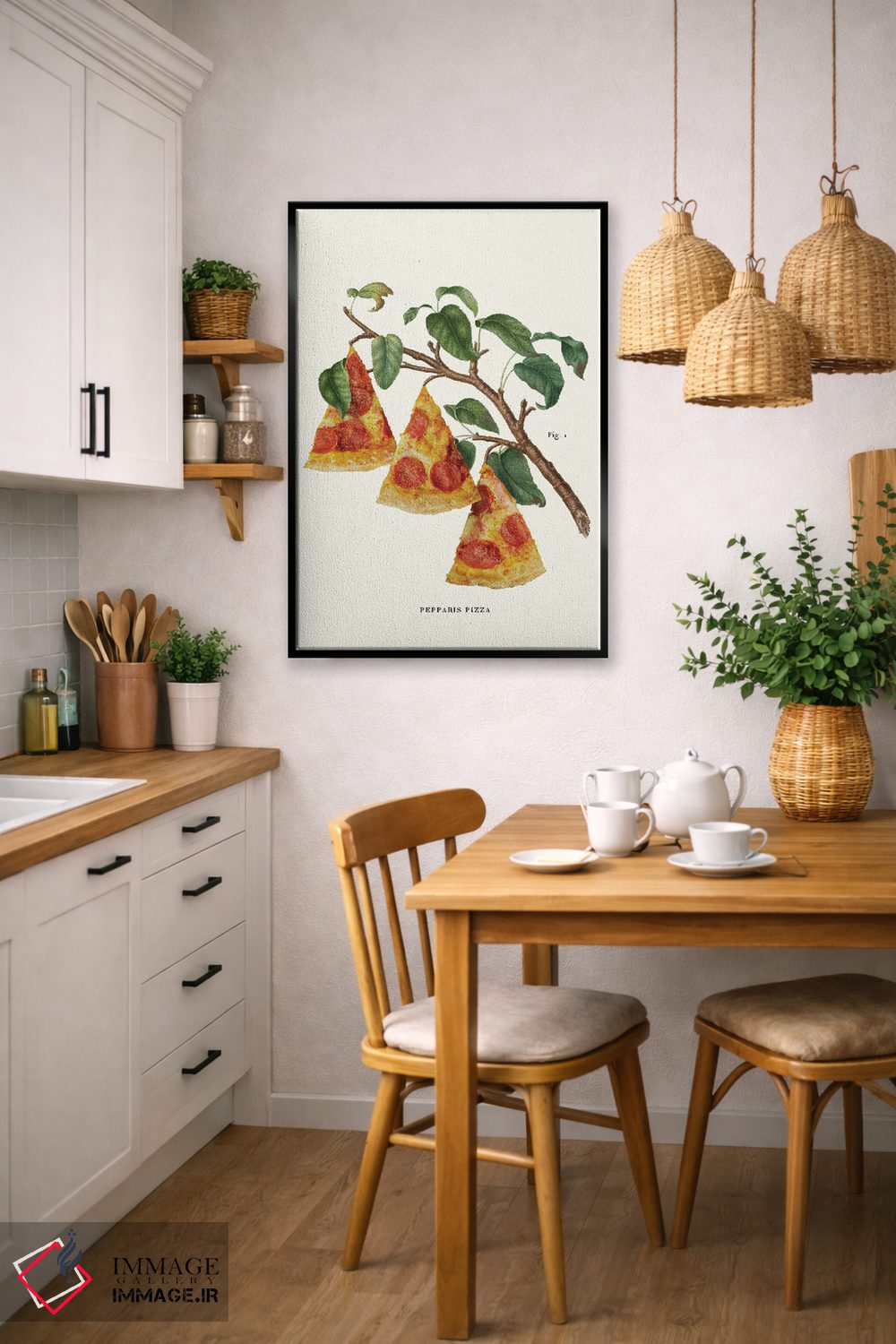 تابلو دکوراتیو "کارخانه پیتزا" اثر یوناس لوس - D6B