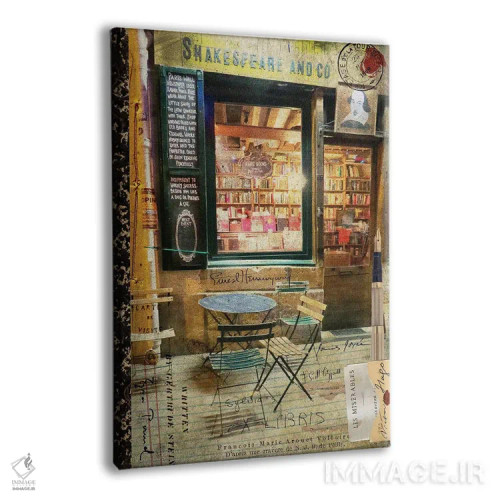 تابلو دکوراتیو "بیستروی پاریس II" اثر سندی لوید - نمای پرسپکتیو محصول