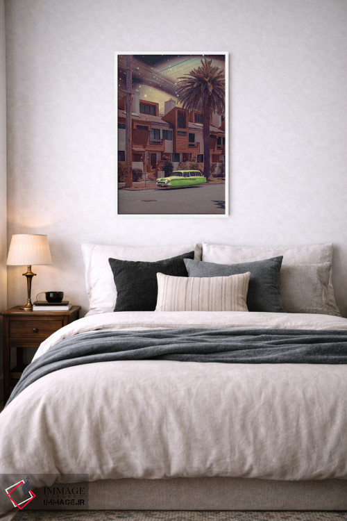 تابلو دکوراتیو "روستای فضایی" اثر یوناس لوس - D6W