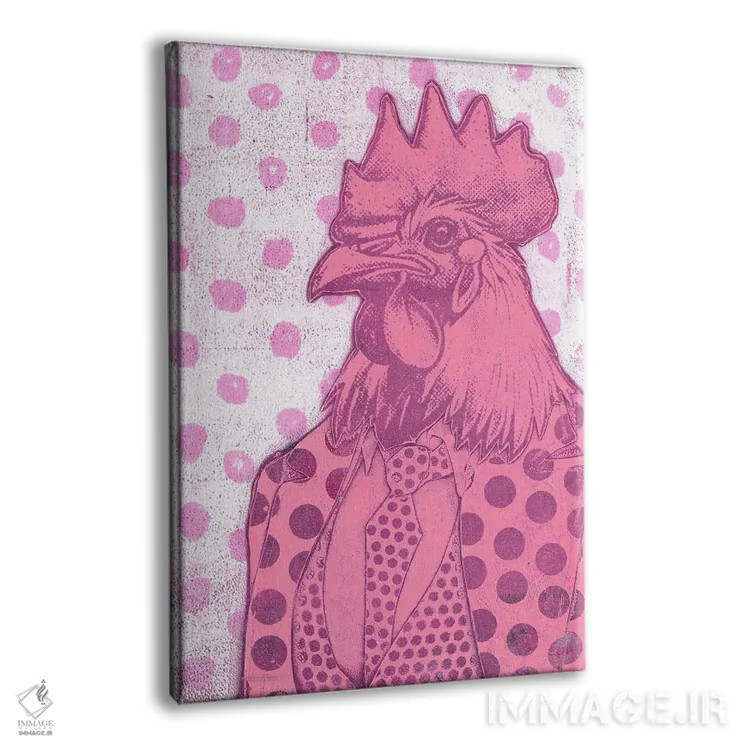 تابلو دکوراتیو "صورتی" اثر شارلین لومیس - نمای پرسپکتیو محصول