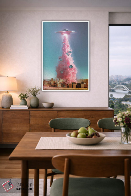 تابلو دکوراتیو "جاسوسی بیگانه فضایی" اثر یوناس لوس - D6W