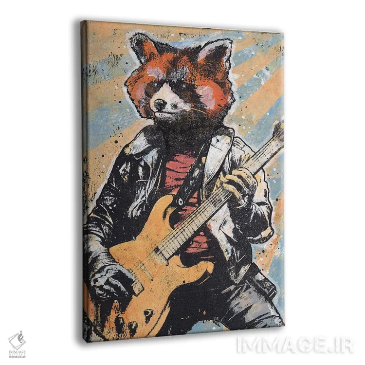 تابلو دکوراتیو "ریتم های پاندا قرمز" اثر شارلین لومیس - نمای پرسپکتیو محصول