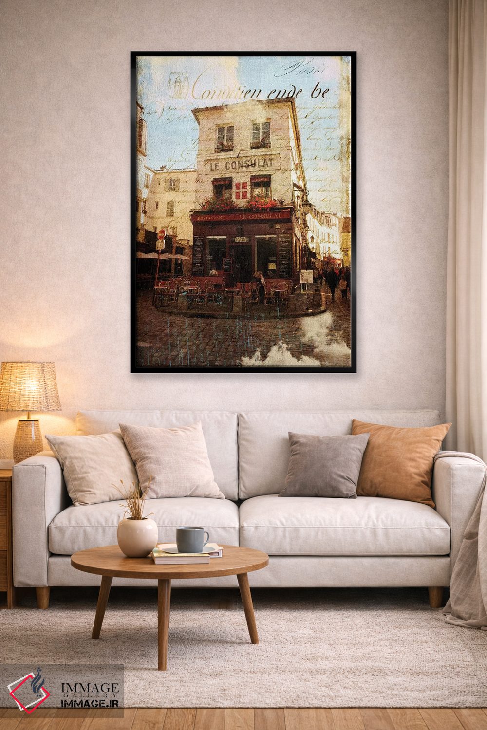 تابلو دکوراتیو "بیستروی پاریس III" اثر سندی لوید - D4B