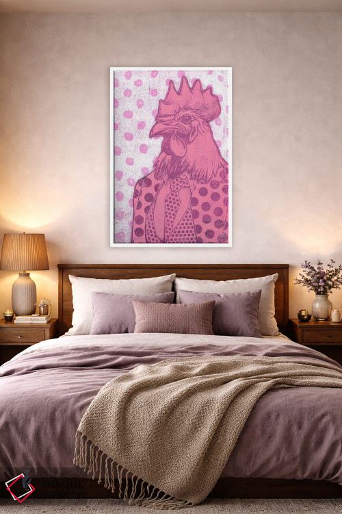 تابلو دکوراتیو "صورتی" اثر شارلین لومیس - D3W