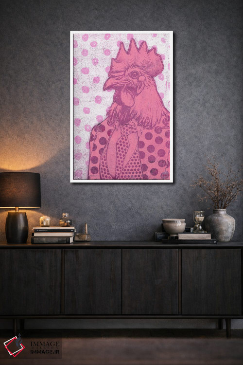 تابلو دکوراتیو "صورتی" اثر شارلین لومیس - D1W