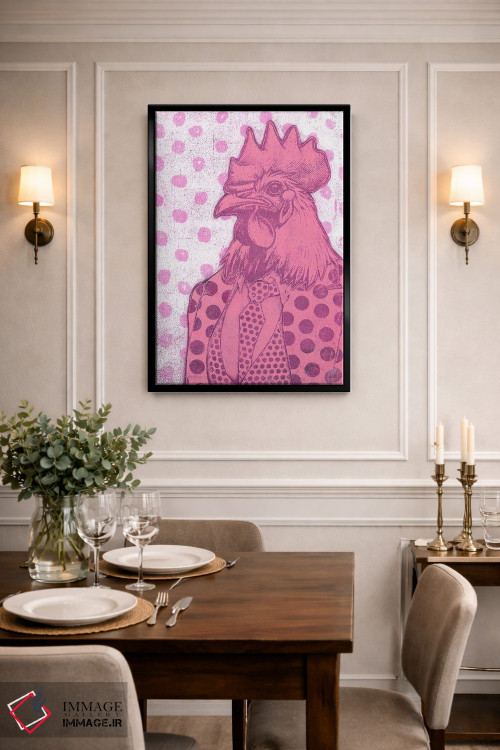 تابلو دکوراتیو "صورتی" اثر شارلین لومیس - D2B