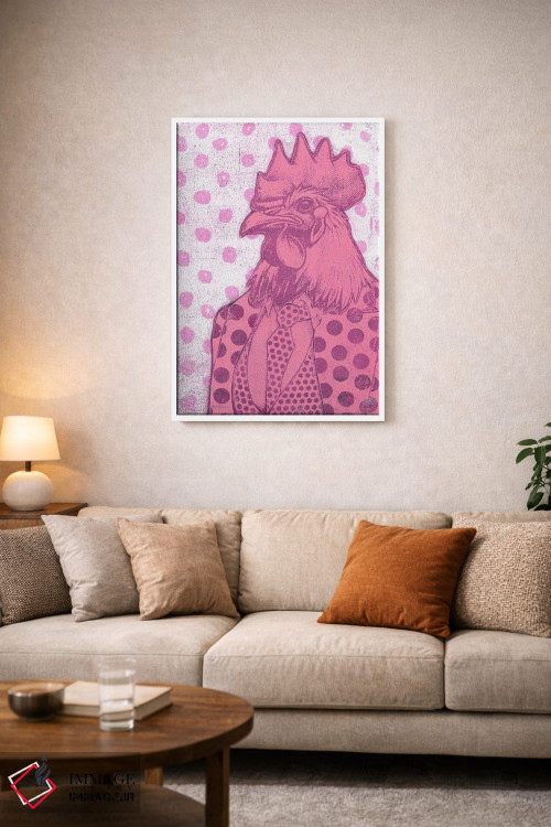 تابلو دکوراتیو "صورتی" اثر شارلین لومیس - D4W