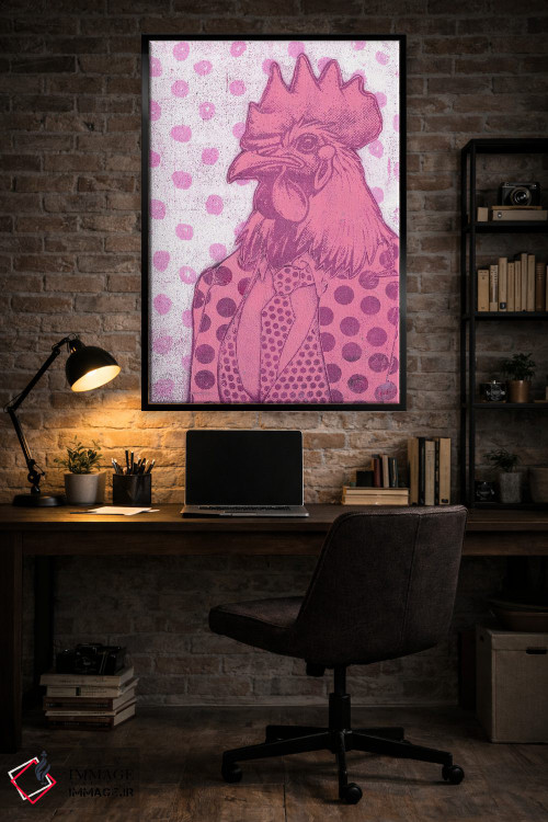 تابلو دکوراتیو "صورتی" اثر شارلین لومیس - D5B