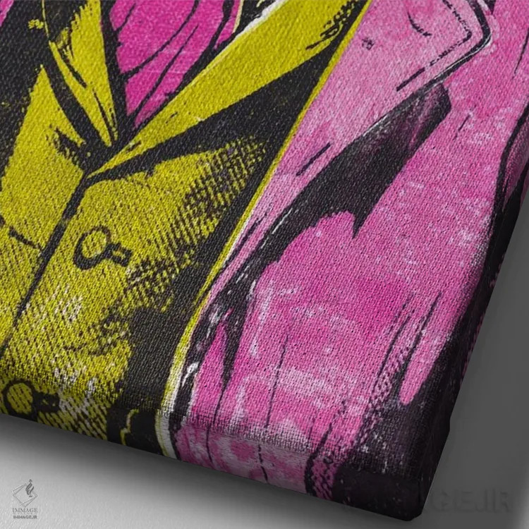 تابلو دکوراتیو "جادوگر" اثر شارلین لومیس - نمای نزدیک بافت بوم