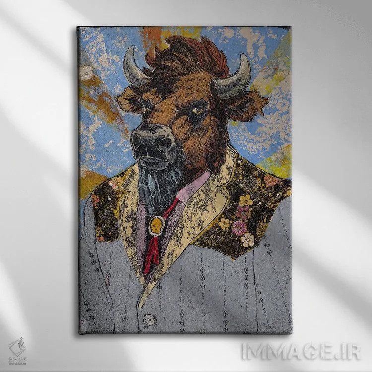 تابلو دکوراتیو "آقای دشت زار" اثر شارلین لومیس - نمای روبهرو روی دیوار