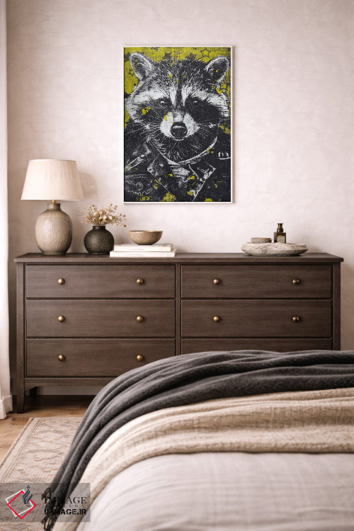 تابلو دکوراتیو "درخشش ستاره ای و جسارت چرمی" اثر شارلین لومیس - D2W