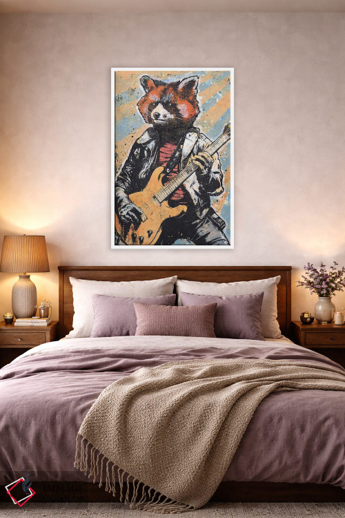 تابلو دکوراتیو "ریتم های پاندا قرمز" اثر شارلین لومیس - D3W