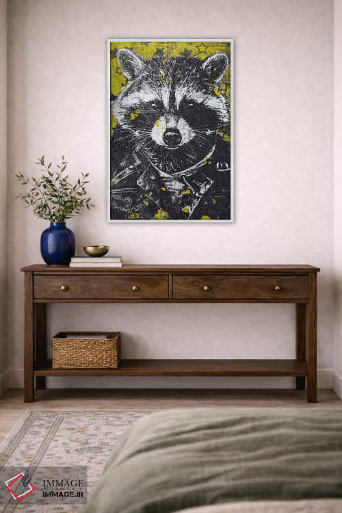 تابلو دکوراتیو "درخشش ستاره ای و جسارت چرمی" اثر شارلین لومیس - D3W