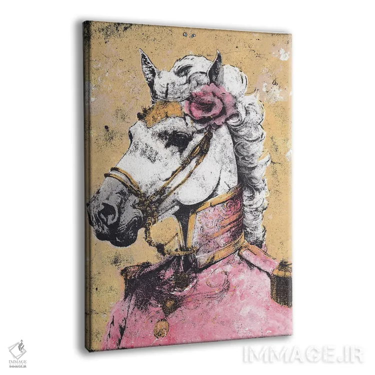 تابلو دکوراتیو "بانوی لیپیتزنر " اثر شارلین لومیس - نمای پرسپکتیو محصول