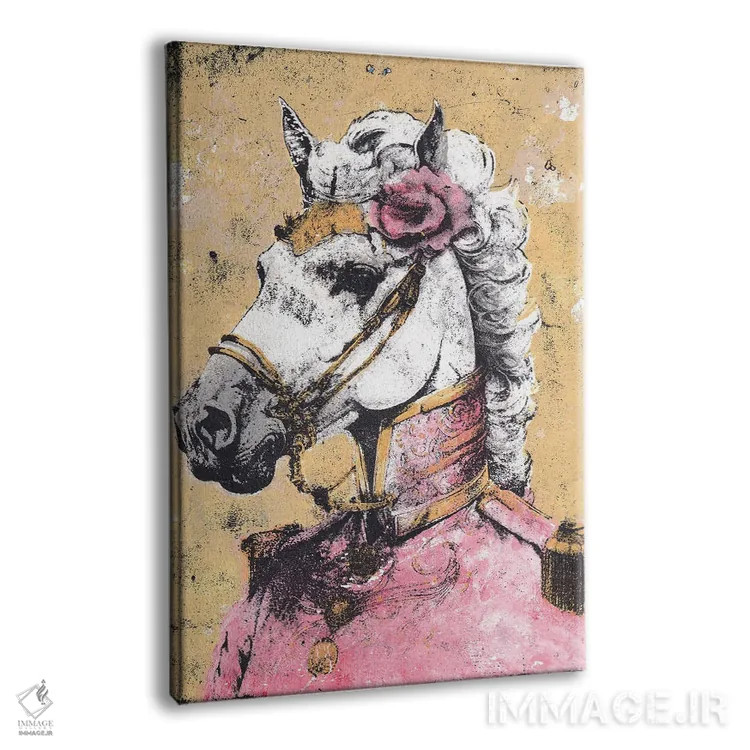 تابلو دکوراتیو "بانوی لیپیتزنر " اثر شارلین لومیس - نمای پرسپکتیو محصول