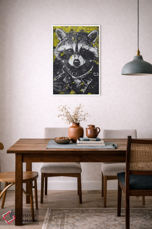 تابلو دکوراتیو "درخشش ستاره ای و جسارت چرمی" اثر شارلین لومیس - D5W