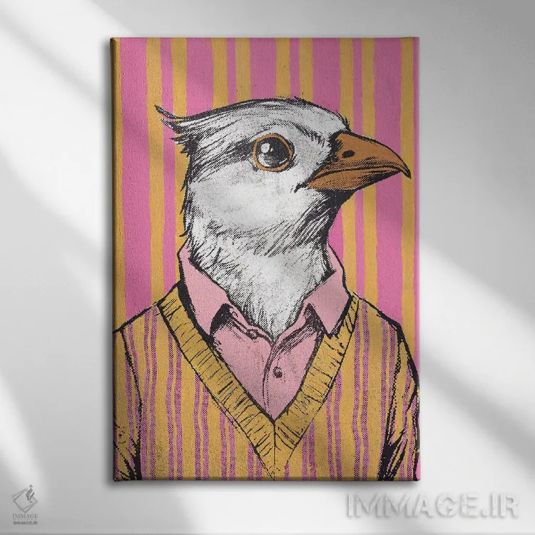 تابلو دکوراتیو "بندیکت" اثر شارلین لومیس - نمای روبهرو روی دیوار