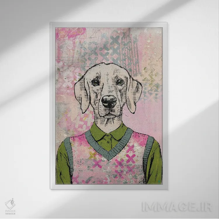 تابلو دکوراتیو "سسیلی" اثر شارلین لومیس - نمای قابدار سفید