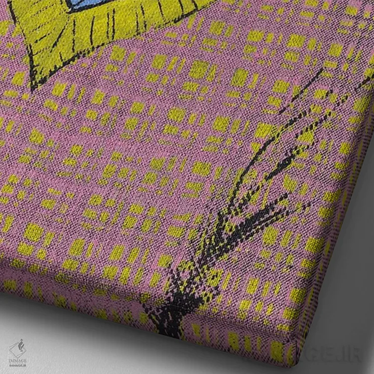 تابلو دکوراتیو "البریج" اثر شارلین لومیس - نمای نزدیک بافت بوم