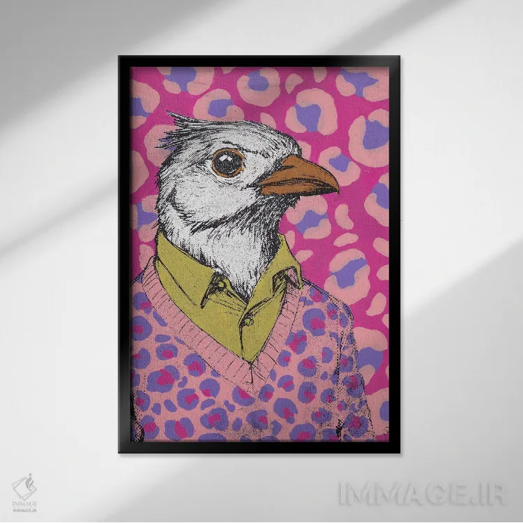 تابلو دکوراتیو "الی" اثر شارلین لومیس - نمای قابدار مشکی