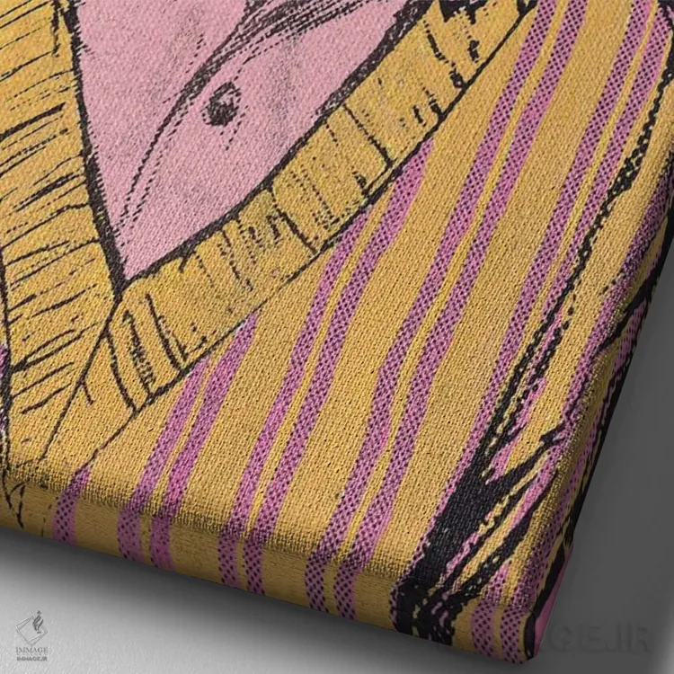 تابلو دکوراتیو "بندیکت" اثر شارلین لومیس - نمای نزدیک بافت بوم