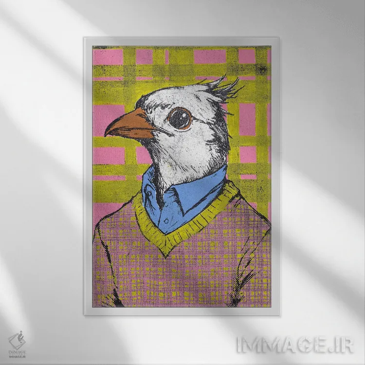 تابلو دکوراتیو "البریج" اثر شارلین لومیس - نمای قابدار سفید