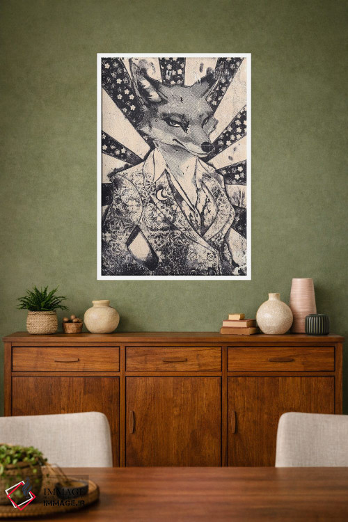 تابلو دکوراتیو "روباه ماده" اثر شارلین لومیس - D1W