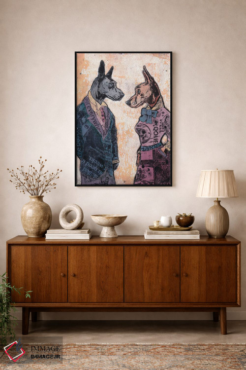 تابلو دکوراتیو "هارلی و رز" اثر شارلین لومیس - D2B