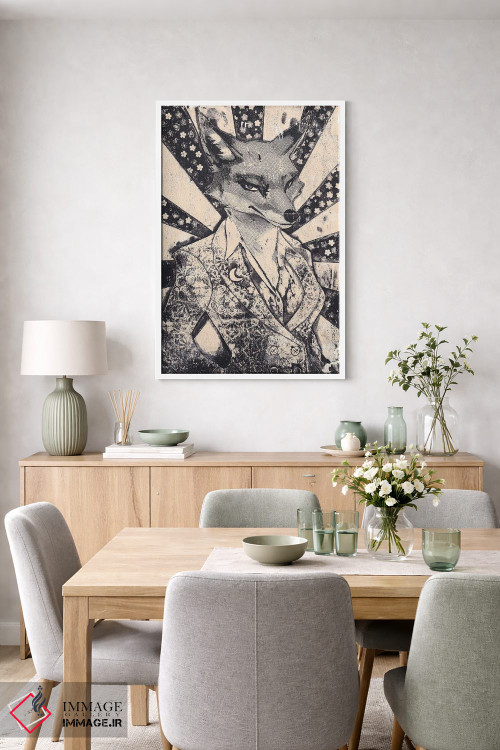 تابلو دکوراتیو "روباه ماده" اثر شارلین لومیس - D5W