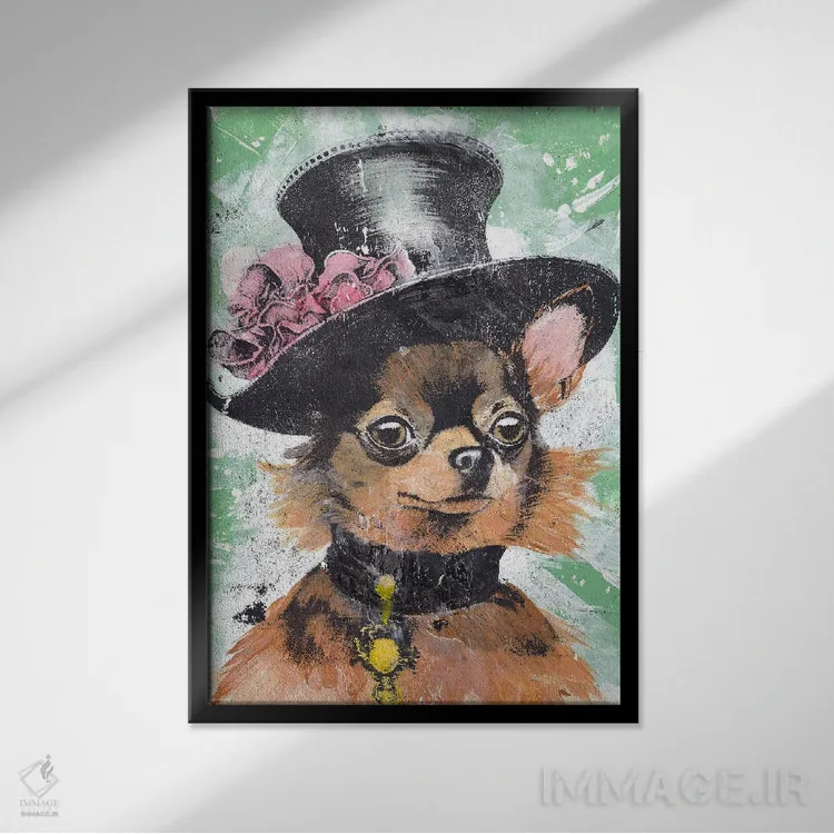 تابلو دکوراتیو "بانوی یاپزورث" اثر شارلین لومیس - نمای قابدار مشکی