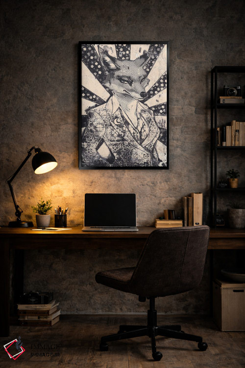 تابلو دکوراتیو "روباه ماده" اثر شارلین لومیس - D6B