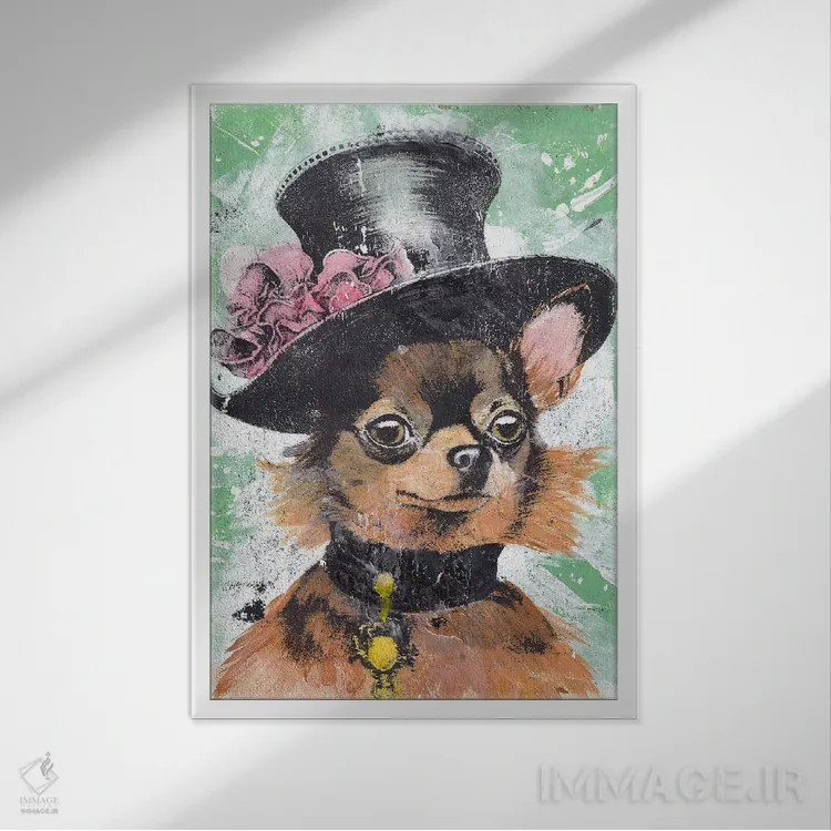 تابلو دکوراتیو "بانوی یاپزورث" اثر شارلین لومیس - نمای قابدار سفید