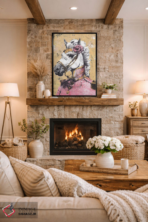 تابلو دکوراتیو "بانوی لیپیتزنر " اثر شارلین لومیس - D2B