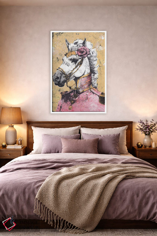 تابلو دکوراتیو "بانوی لیپیتزنر " اثر شارلین لومیس - D3W