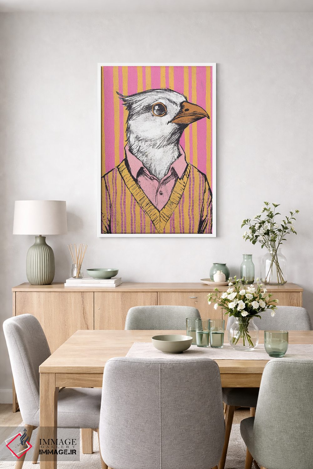 تابلو دکوراتیو "بندیکت" اثر شارلین لومیس - D6W