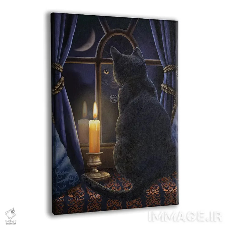 تابلو دکوراتیو "بیداری نیمه شب" اثر لیزا پارکر - نمای پرسپکتیو محصول