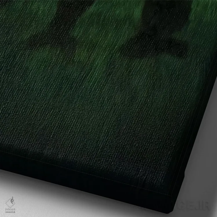 تابلو دکوراتیو "سایه های ماه" اثر لیزا پارکر - نمای نزدیک بافت بوم