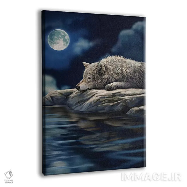 تابلو دکوراتیو "تفکر آرام" اثر لیزا پارکر - نمای پرسپکتیو محصول