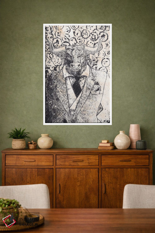 تابلو دکوراتیو "قدرت بازار" اثر شارلین لومیس - D1W