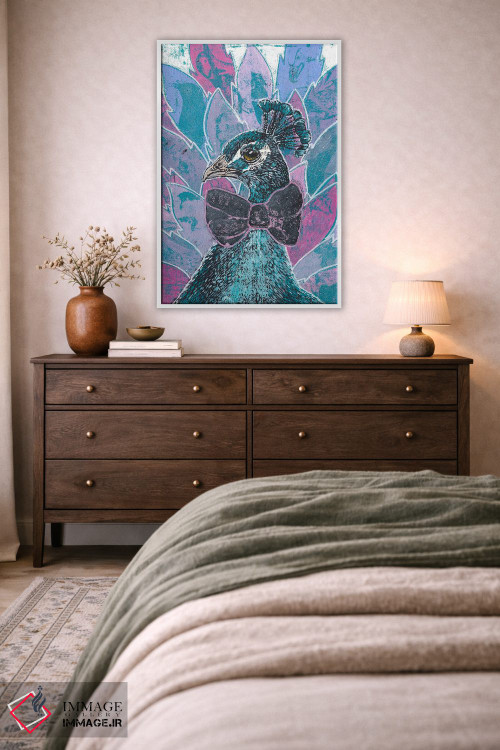 تابلو دکوراتیو "شکوه طاووس" اثر شارلین لومیس - D3W