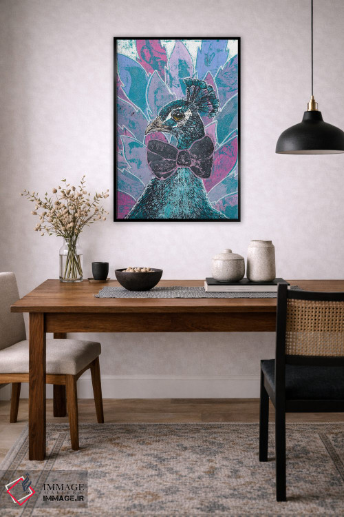 تابلو دکوراتیو "شکوه طاووس" اثر شارلین لومیس - D5B