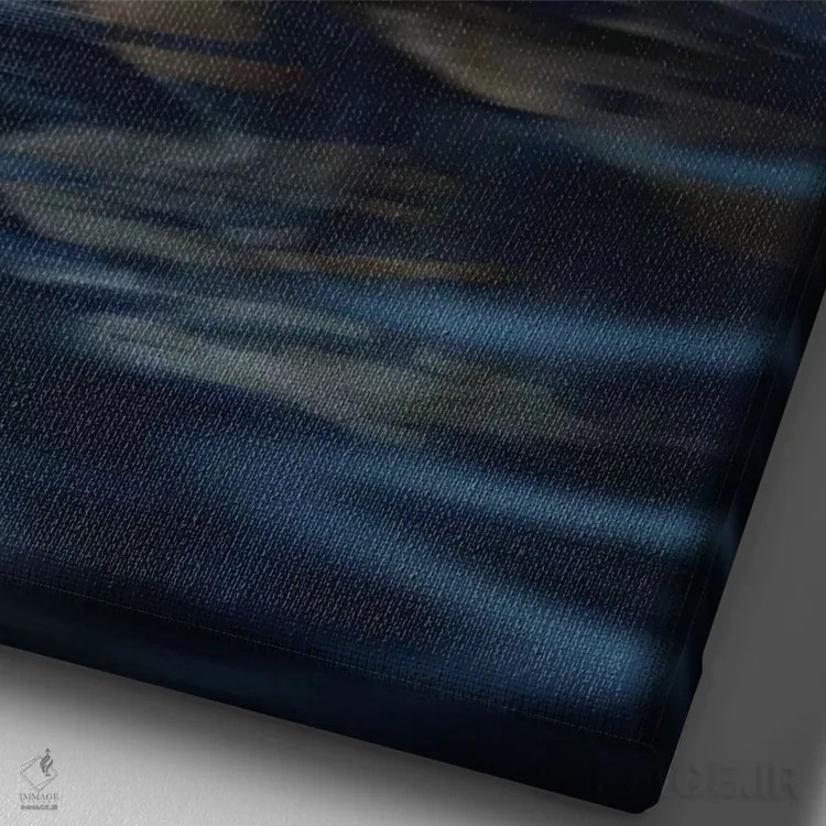 تابلو دکوراتیو "تفکر آرام" اثر لیزا پارکر - نمای نزدیک بافت بوم