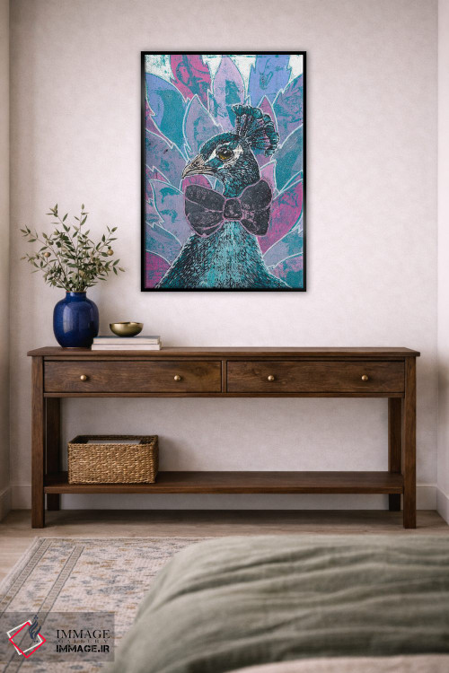 تابلو دکوراتیو "شکوه طاووس" اثر شارلین لومیس - D6B