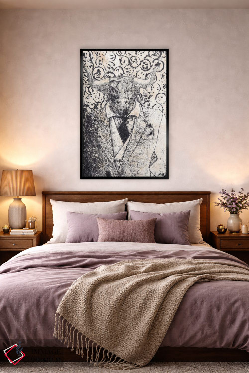 تابلو دکوراتیو "قدرت بازار" اثر شارلین لومیس - D4B